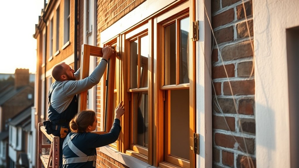 Wooden Window Installation Teddington