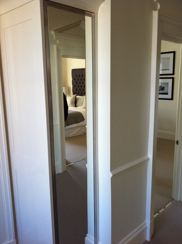 Full-length wardrobe mirror fitted in Teddington home