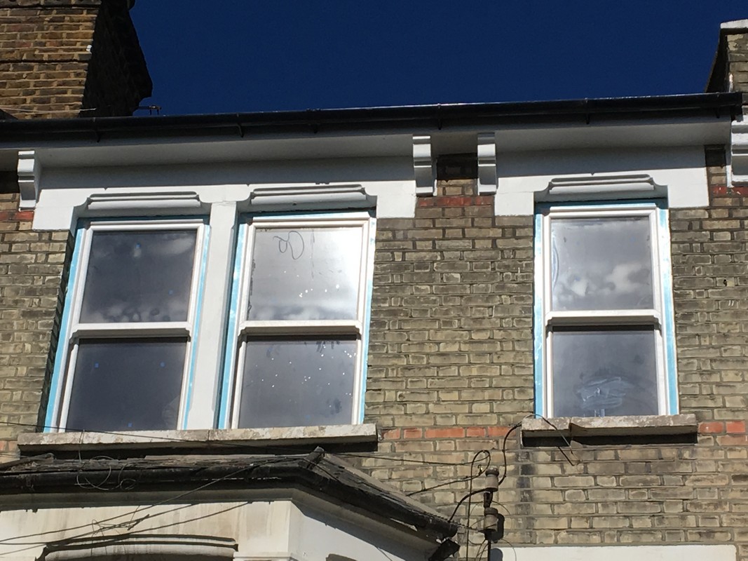 New uPVC sash windows fitted on Victorian terrace in Teddington